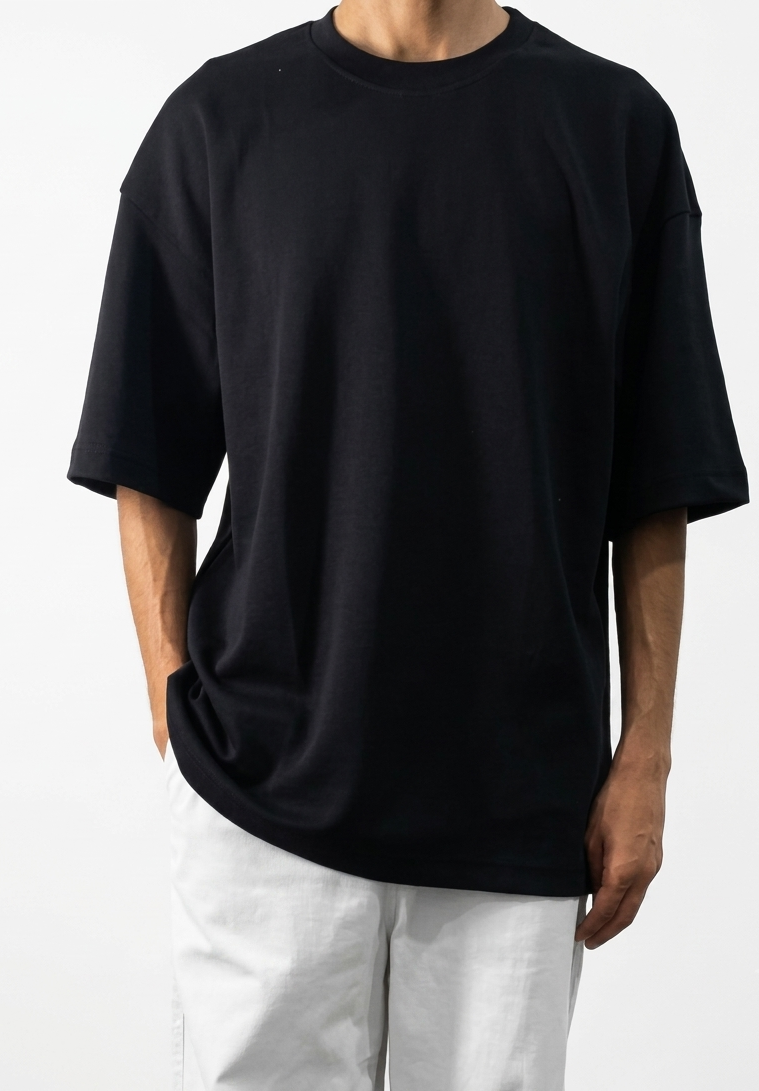100% cotton interlock crew neck T-shirt