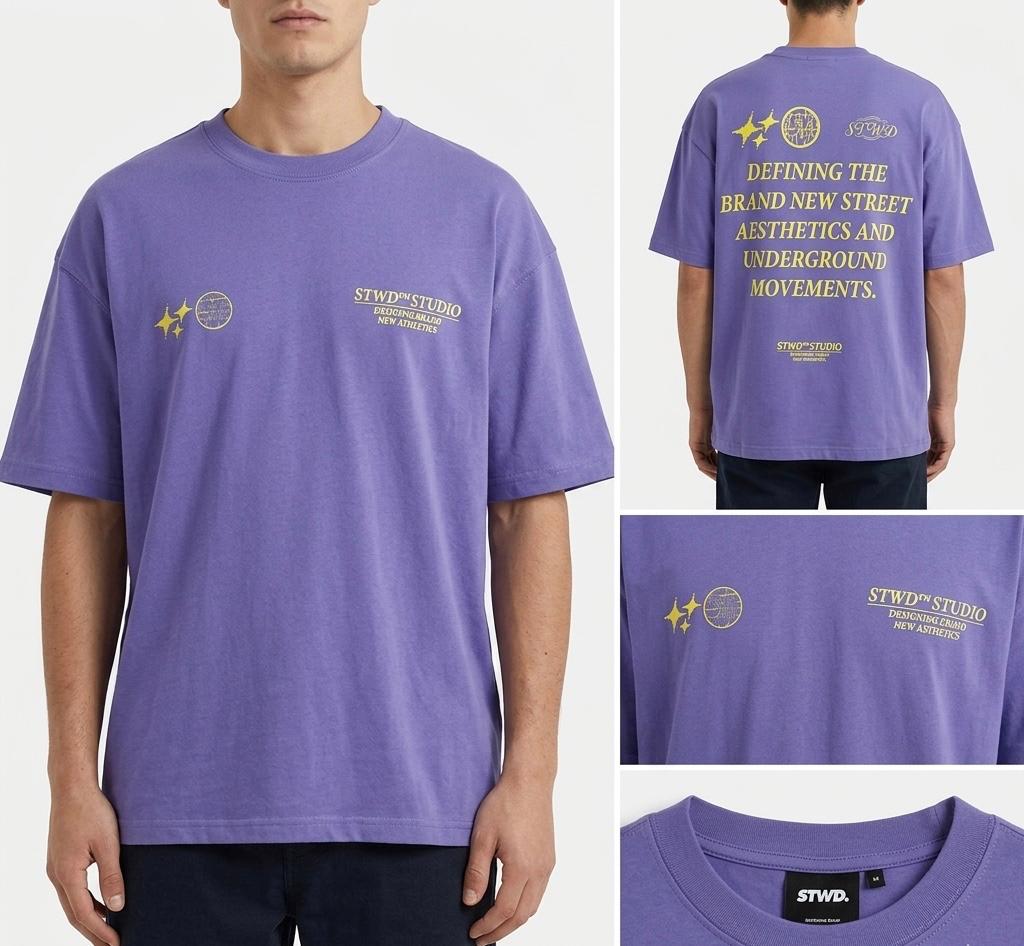 Cropped short sleeve T-shirt