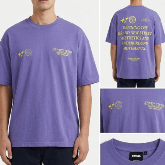 Cropped short sleeve T-shirt