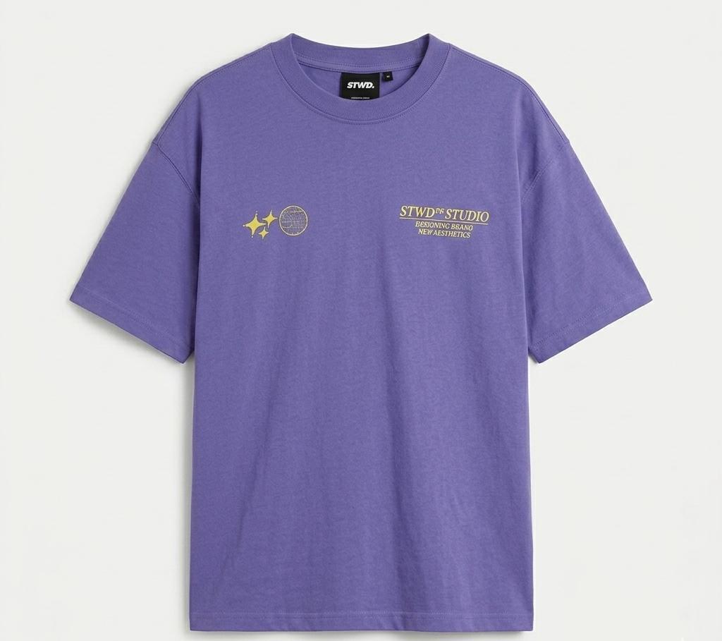 Cropped short sleeve T-shirt