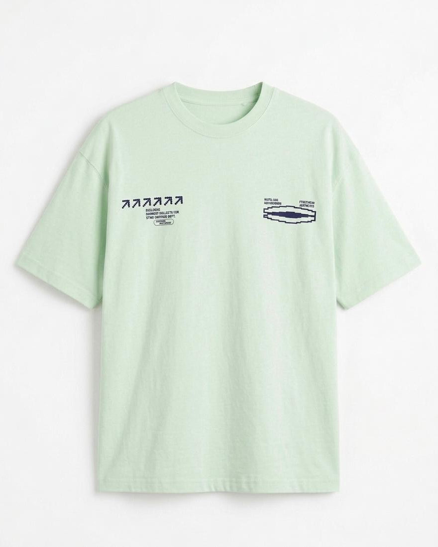 Cropped short sleeve T-shirt